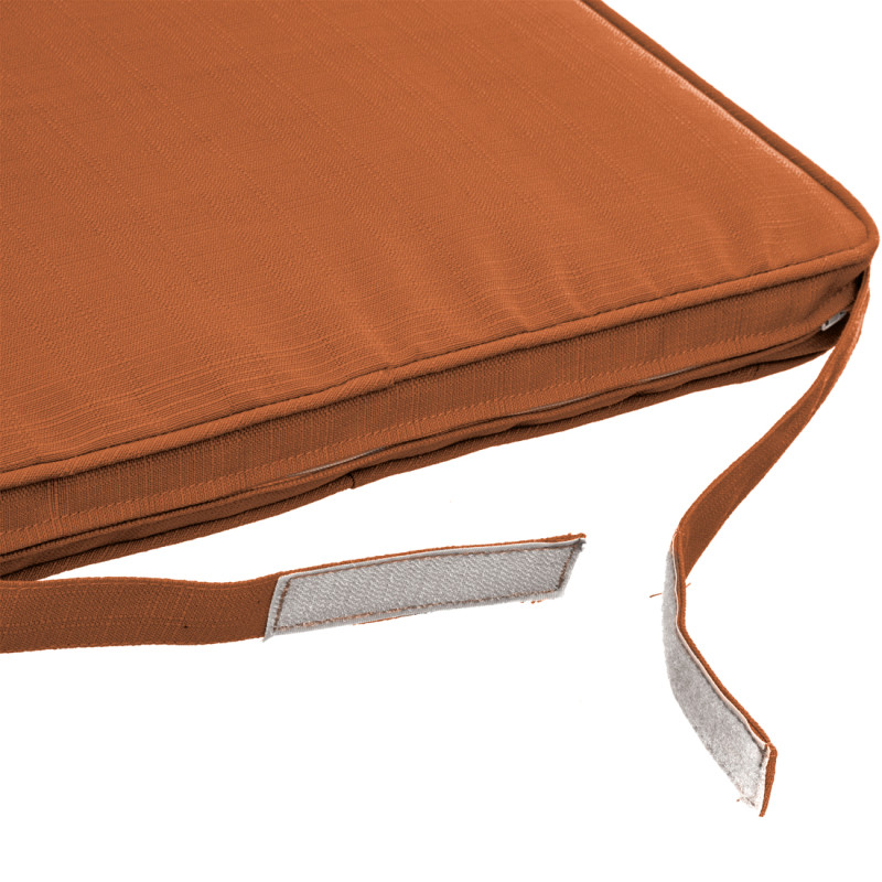 Galette de chaise Korai terracotta 40 x 40 cm Galette de chaise Korai terracotta 40 x 40 cm