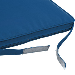 Galette de chaise Korai bleu foncé 40 x 40 cm Galette de chaise Korai bleu foncé 40 x 40 cm