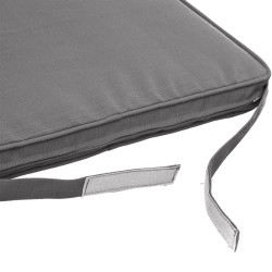 Galette de chaise Korai ardoise 40 x 40 cm Galette de chaise Korai ardoise 40 x 40 cm