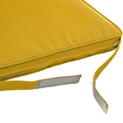 Galette de chaise Korai moutarde 40 x 40 cm Galette de chaise Korai moutarde 40 x 40 cm