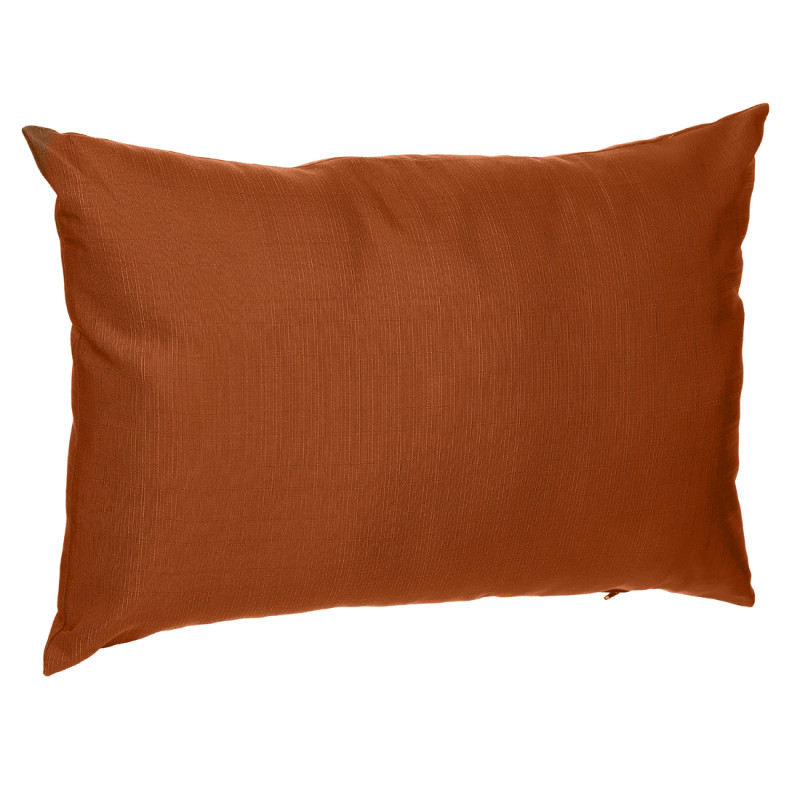 Coussin déperlant Korai terracotta 50 x 30 cm