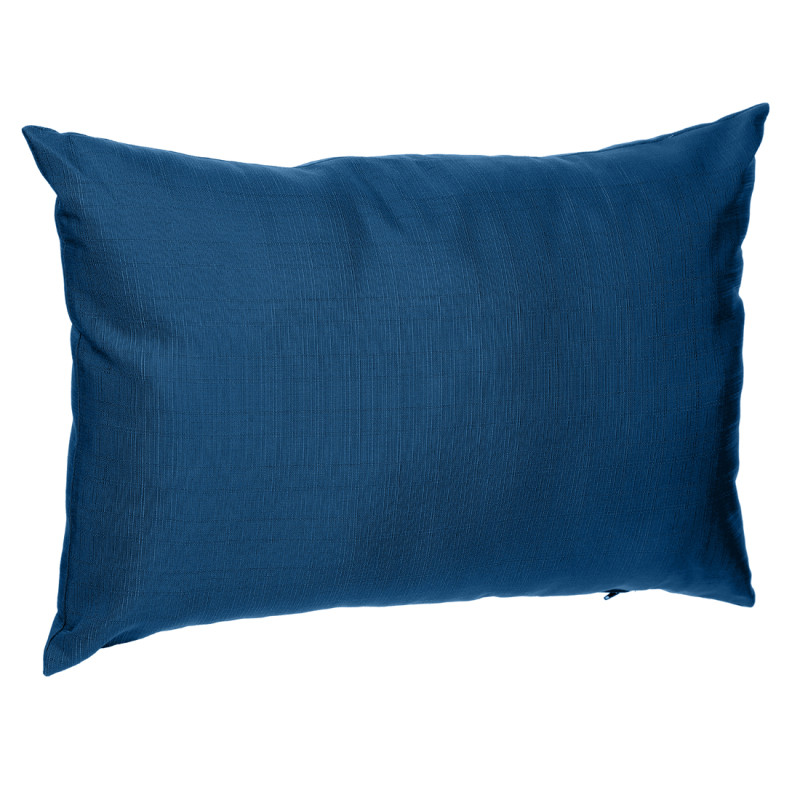 Coussin déperlant Korai bleu foncé 50 x 30 cm