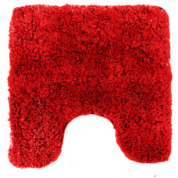 Tapis de salle de bain Tallinn rouge 50 x 50 cm ALLIBERT