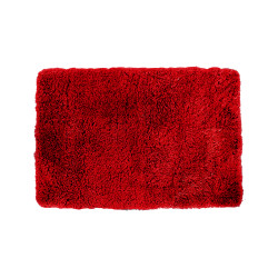 Tapis de salle de bain Tallinn rouge 60 x 90 cm ALLIBERT