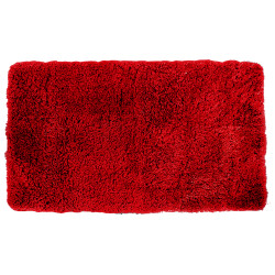 Tapis de salle de bain Tallinn rouge 70 x 120 cm ALLIBERT