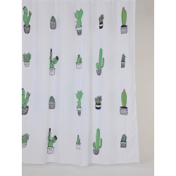 Rideau de douche Cactus 180 x 200 cm ALLIBERT