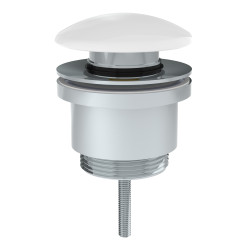 Bonde Click Clack pour lavabo blanc brillant ALLIBERT