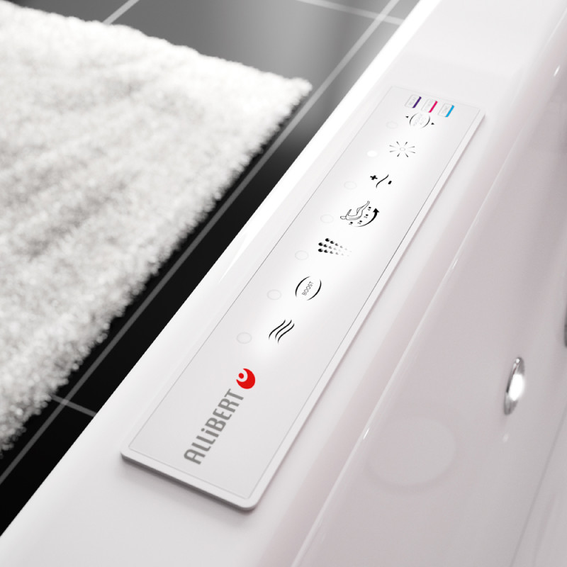 Baignoire balnéo Spallibert Solo 180 x 80 cm ALLIBERT