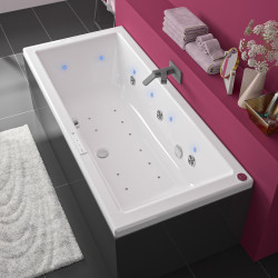 Baignoire balnéo Spallibert Solo 180 x 80 cm ALLIBERT