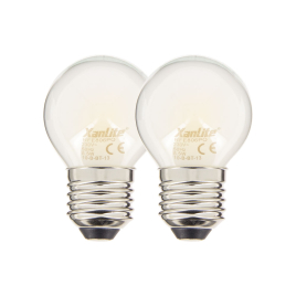 Ampoule LED E27 blanc chaud 806 lm 6,5 W 2 pièces XANLITE