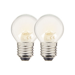 Ampoule LED E27 blanc chaud 6,5 W 806 lm 2 pièces | XANLITE