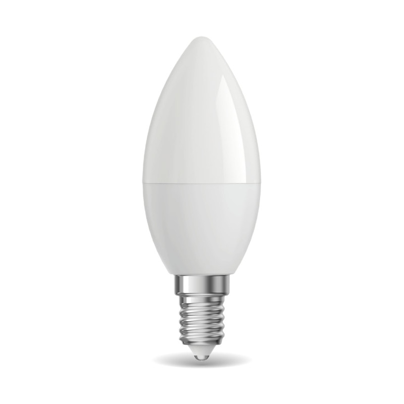 Ampoule flamme LED E14 blanc chaud 250 lm 3 W INVENTIV