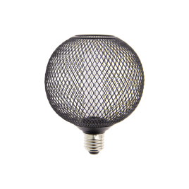 Ampoule cage noire LED E27 blanc chaud 150 lm Ø 12,5 cm 4 W XANLITE