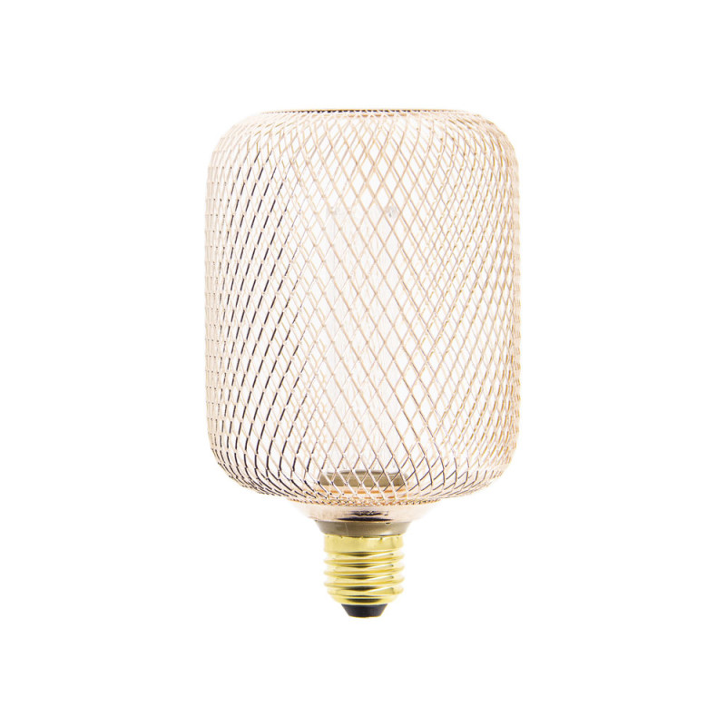 Ampoule cage cuivrée LED E27 blanc chaud 150 lm Ø 10 cm 4 W XANLITE