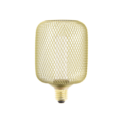 Ampoule cage dorée LED E27 blanc chaud 200 lm Ø 10 cm 4 W XANLITE