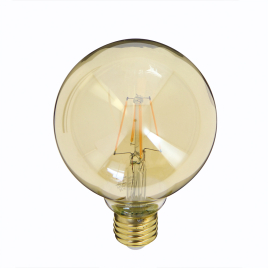 Ampoule à filaments ambrée LED E27 blanc chaud 350 lm 4 W XANLITE