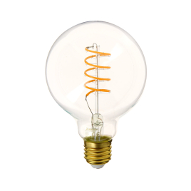 Ampoule à filaments en spirale LED E27 blanc chaud 300 lm Ø 9,5 cm 4 W XANLITE