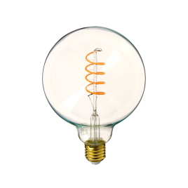 Ampoule à filaments en spirale LED E27 blanc chaud 300 lm Ø 12,5 cm 4 W XANLITE