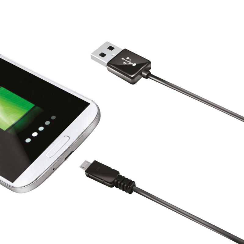 Câble micro USB noir 1 m Câble micro USB noir 1 m