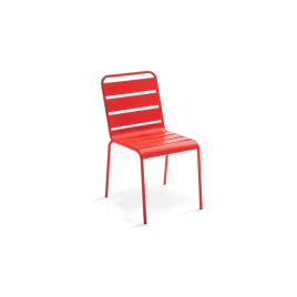 Chaise de jardin Palavas rouge