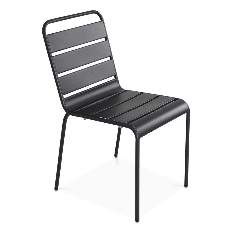 Chaise de jardin Palavas anthracite