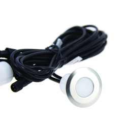 Spot extérieur à encastrer LED 4000 K chrome 2 pièces XANLITE Spot extérieur à encastrer LED 4000 K chrome 2 pièces XANLITE