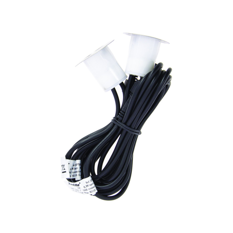 Spot extérieur  à encastrer LED RVB chrome 2 pièces XANLITE Spot extérieur  à encastrer LED RVB chrome 2 pièces XANLITE