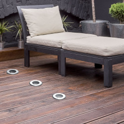 Spot extérieur à encastrer LED chrome GU10 XANLITE