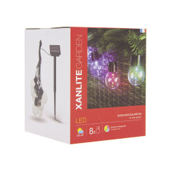 Guirlande lumineuse LED Guinguette RVB 5 m 8 x 1 W XANLITE Guirlande lumineuse LED Guinguette RVB 5 m 8 x 1 W XANLITE
