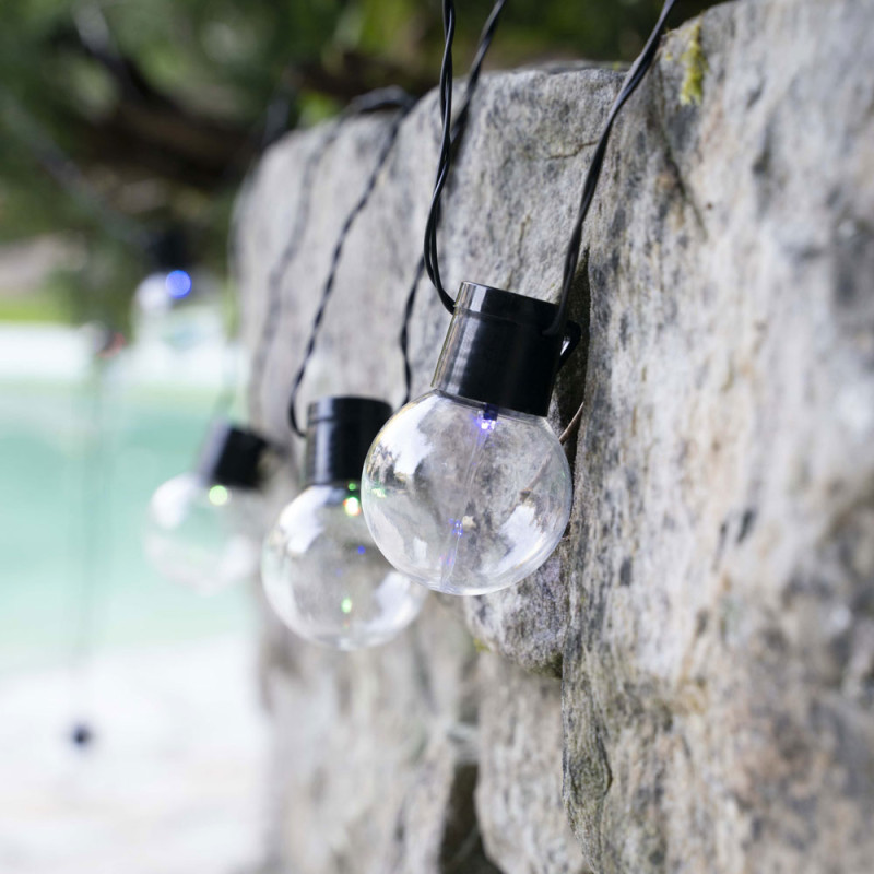 Guirlande lumineuse LED Guinguette RVB 5 m 8 x 1 W XANLITE Guirlande lumineuse LED Guinguette RVB 5 m 8 x 1 W XANLITE