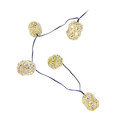 Guirlande lumineuse LED rotin 3000 K 5 m 10 x 1 W XANLITE Guirlande lumineuse LED rotin 3000 K 5 m 10 x 1 W XANLITE