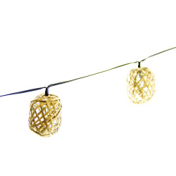 Guirlande lumineuse LED rotin 3000 K 5 m 10 x 1 W XANLITE Guirlande lumineuse LED rotin 3000 K 5 m 10 x 1 W XANLITE