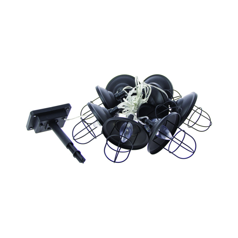 Guirlande lumineuse LED métal noir 3000 K 5 m 10 x 1 WXANLITE Guirlande lumineuse LED métal noir 3000 K 5 m 10 x 1 WXANLITE
