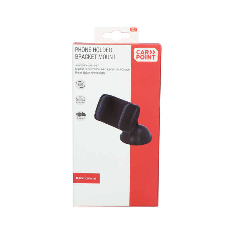 Support à pince pour smartphone sur pare-brise CARPOINT Support à pince pour smartphone sur pare-brise CARPOINT