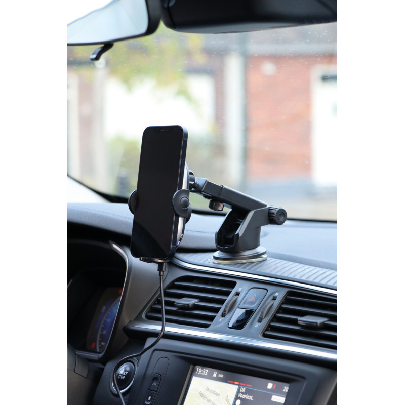 Support pour smartphone 3 en 1 avec chargeur CARPOINT