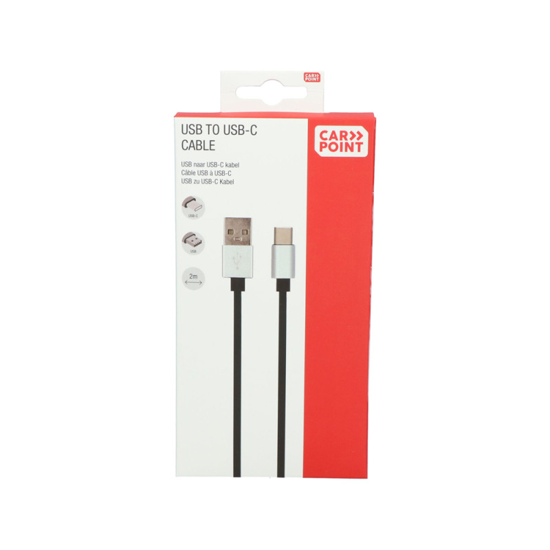 Câble USB - USB C 2 m CARPOINT