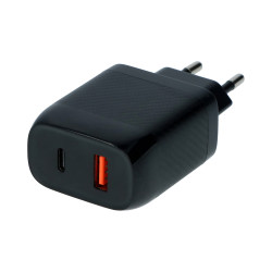 Chargeur mural rapide USB C et USB 3.0 CARPOINT