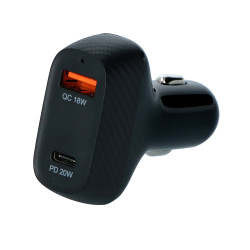 Chargeur de voiture rapide USB C et USB 3.0 CARPOINT