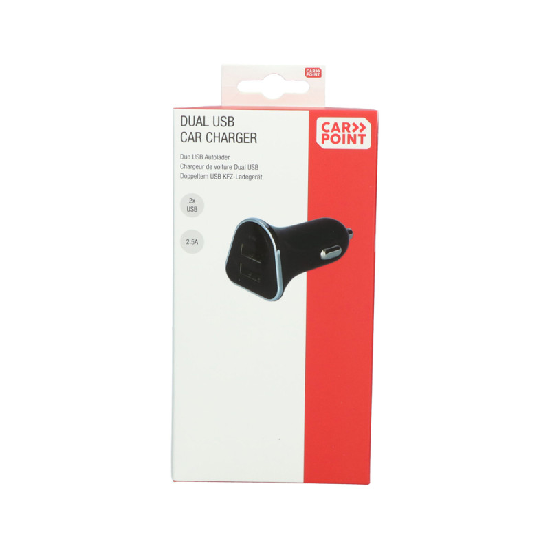 Chargeur de voiture double 2,5 A CARPOINT
