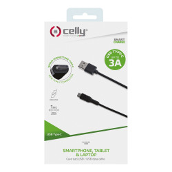 Câble de données USB C 1 m noir Câble de données USB C 1 m noir