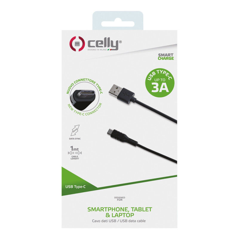 Câble de données USB C 1 m noir Câble de données USB C 1 m noir