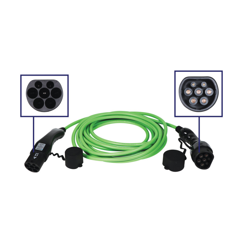 Câble de recharge pour voiture électrique type 2 16 A BLAUPUNKT