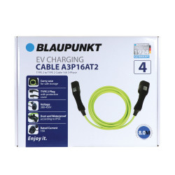 Câble de recharge pour voiture électrique type 2 16 A BLAUPUNKT