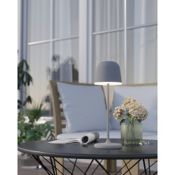 Lampe à poser LED Mannera grise USB 2,2 W EGLO