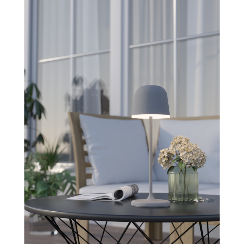 Lampe à poser LED Mannera grise USB 2,2 W EGLO