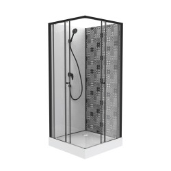 Cabine de douche Ciment rectangulaire 80 x 100 x 207 cm ONDEE