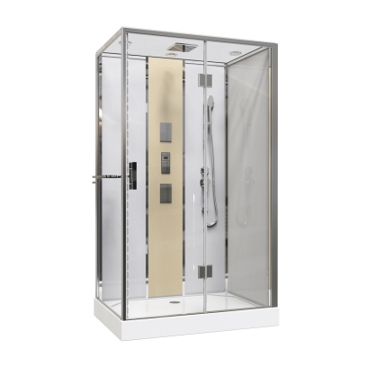 Cabine de douche hydromassante Soren rectangulaire 80 x 120 x 220 cm ONDEE