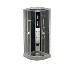 Cabine de douche hydromassante Ned 1/4 de rond 90 x 90 x 228 cm ONDEE