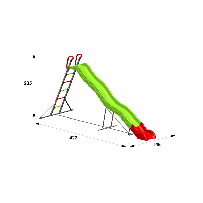 Toboggan Edgar 3,8 m