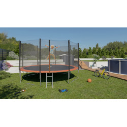 Trampoline noir et orange Ø 3,66 m Trampoline noir et orange Ø 3,66 m
